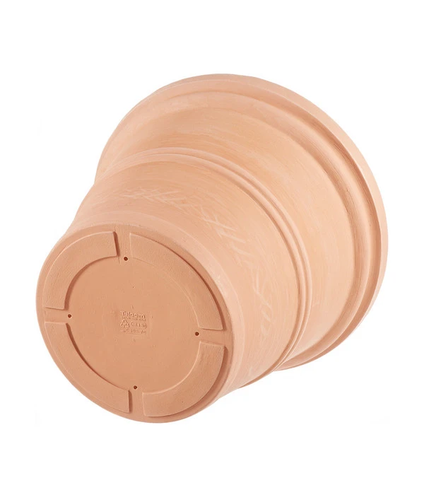 Vasar Kunststoff-Topf Doppio Bordo, Rund, Terrakotta 4 Vasar Kunststoff-Topf Doppio Bordo, Rund, Terrakotta – Bild 2