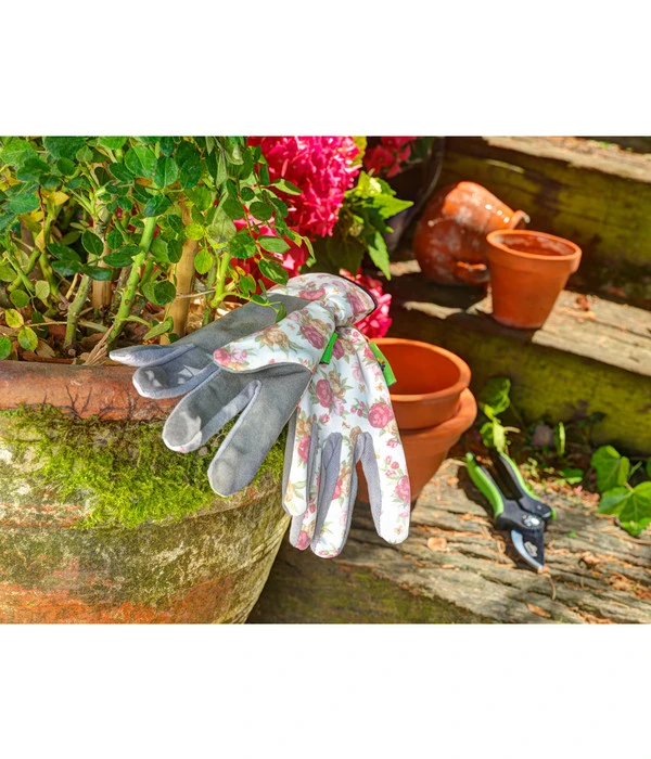 Dehner Gartenhandschuh Rosenmotiv 5 Dehner Gartenhandschuh Rosenmotiv – Bild 3