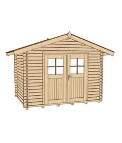 Weka Gartenhaus Premium 28 -Garten im Freien 1808518 WE DE 002 BBH28MMNEUSTADT1V20GR1