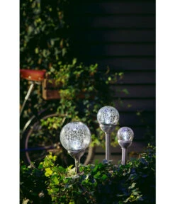 Dehner Solarleuchte Glaskugel, Ca. Ø8/H34 Cm 8 Dehner Solarleuchte Glaskugel, Ca. Ø8/H34 Cm -Garten im Freien 1942895 WE MO 003 SolarGlaskugel