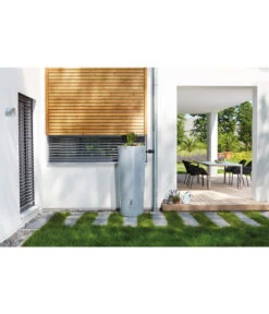 GARANTIA Stone 2in1 Regenspeicher 350 L -Garten im Freien 2477164 WE MO 002 STONE2in1Regenspeichersilver