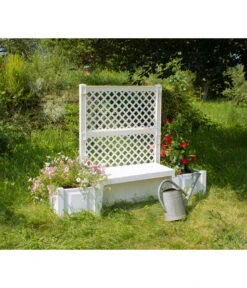 KHW Kunststoff-Gartenbank Kopenhagen -Garten im Freien 2547511 WE MO 004 BankKopenhagenweiss