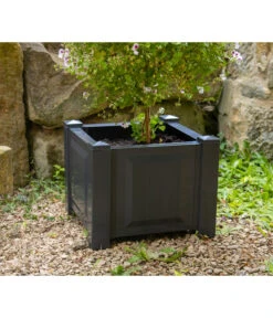 KHW Kunststoff-Pflanzkasten, 43 X 43 X 41 Cm -Garten im Freien 2549376 WE DE 001 Kasten43cmanthrazit