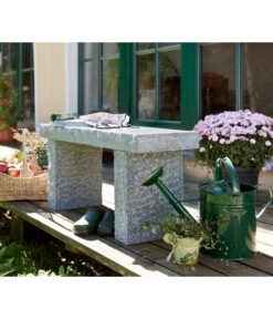Dehner Granit-Gartenbank, 2-Sitzer -Garten im Freien 2789402 WE MO 002 GranitGartenbank