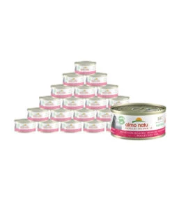 Almo Nature Nassfutter Für Katzen HFC Natural, Huhn Mit Hühnerleber, 24 X 70 G