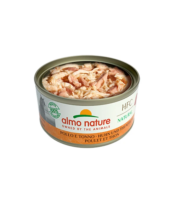 Almo Nature Nassfutter Für Katzen HFC Natural, Huhn & Thunfisch, 24 X 70 G 4 Almo Nature Nassfutter Für Katzen HFC Natural, Huhn & Thunfisch, 24 X 70 G – Bild 2
