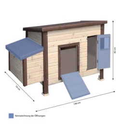KERBL Thermo-Hühnerstall, Beheizbar, Ca. B146/H82/T74 Cm -Garten im Freien 3031762 WE BG 001 Kerbl ThermoHuehnerstall