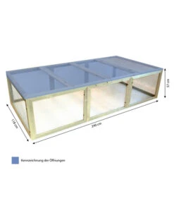 Elmato® Freilaufgehege Bavaria Sunshine, Ca. B240/H57/T118 Cm -Garten im Freien 3154796 WE BG 001 ElmatoSunshineNagerfreilauf240cm