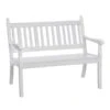 Blome Bank Hohenzollern, 2-Sitzer -Garten im Freien 316638 WE FS 001 KunststoffbankHohenzollernweiss