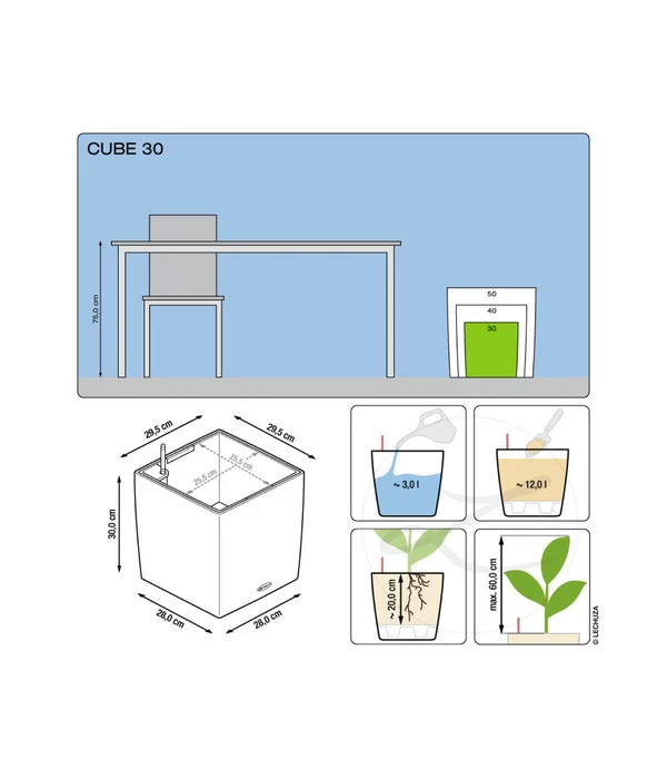 LECHUZA® CUBE, All-in-One Set 9 LECHUZA® CUBE, All-in-One Set – Bild 7