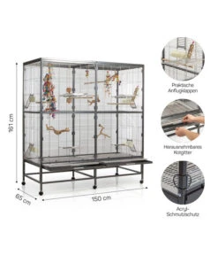 Montana Vogelvoliere Paradiso 150 -Garten im Freien 3239878 WE D 0011 PPVoliereParadiso150AntikPlatinum