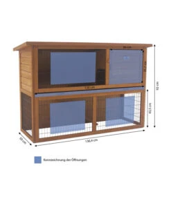 Dehner Kaninchenstall Hoppel, Ca. B136,4/H92/T50 Cm 9 Dehner Kaninchenstall Hoppel, Ca. B136,4/H92/T50 Cm -Garten im Freien 3342078 WE BG 001 DehnerMarkenqualitaetNagerHeimHoppelN
