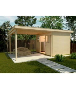 Weka Schiebetürhaus 225 + 295 Cm XL-Anbau