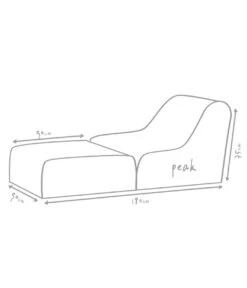 Outbag Outdoor-Sitzsack Peak Skin -Garten im Freien 3472446 WE DE 002 PeakSkinKiesel