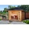 Weka Gartenhaus 177 Gr. 2, Ca. B380/H300/T298 Cm -Garten im Freien 3501236 WE FS 001 BBH28MMMEDITERRANA24ECK