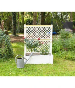 KHW Kunststoff-Pflanzkasten Mit Spalier, 100 X 43 X 140 Cm