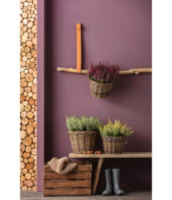 Rattan-Topf, Rund, Grau-braun -Garten im Freien 3679347 3679362 3679578 WE MO 024 RattanTopfrundbraun