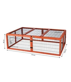 Trixie Natura Freilaufgehege Mit Abdeckung, Ca. B174/H48/T109 Cm 7 Trixie Natura Freilaufgehege Mit Abdeckung, Ca. B174/H48/T109 Cm -Garten im Freien 3867041 WE BG 001 FreigehegeausHolz