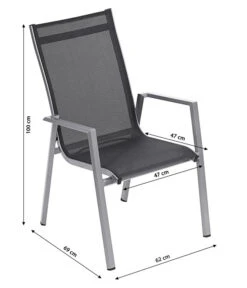 Dehner Stapelstuhl Macon -Garten im Freien 4030771 WE BG 001 StapelstuhlMacon