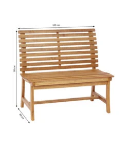 Dehner Akazienbank Paisley, 2-Sitzer -Garten im Freien 4069167 WE BG 001 AkazienbankPaisley