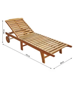 Dehner Rollliege Macao, Ca. B68/H100/T195 Cm -Garten im Freien 4069357 WE BG 001 RollliegeMacao