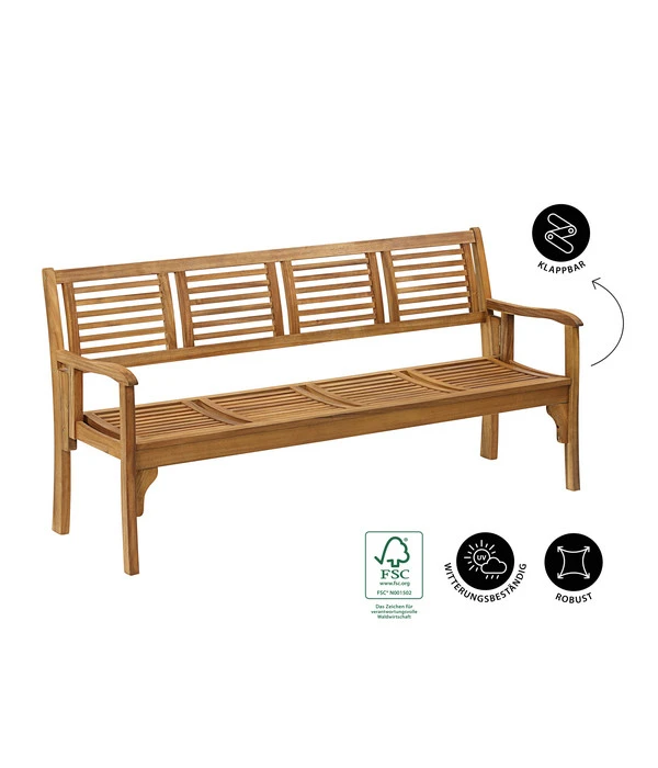 Dehner Klappbank Douglas, 4-Sitzer 4 Dehner Klappbank Douglas, 4-Sitzer – Bild 2