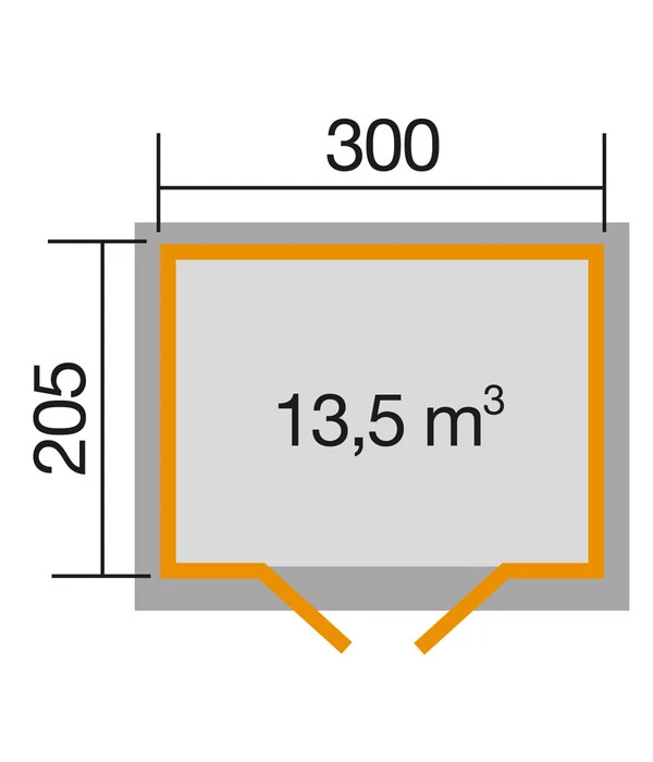 Weka Gartenhaus 122 Gr. 3, Ca. B380/H253/T239 Cm 4 Weka Gartenhaus 122 Gr. 3, Ca. B380/H253/T239 Cm – Bild 2