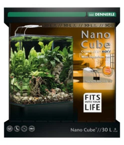 DENNERLE Mini-Aquarium Set Nano Cube® Complete+ Soil