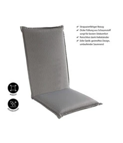 Dehner Hochlehnerpolster Astana, Ca. B50/H6/T120 Cm -Garten im Freien 4093852 WE IG 001 PolsterAstanaHL