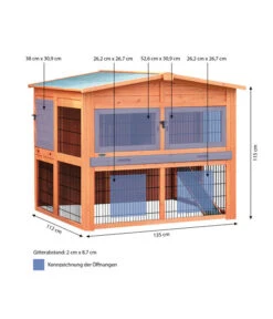 Trixie Nagerheim "Natura XL", Ca. B135/H115/T112 Cm -Garten im Freien 4101366 WE BG 001 TrixieNaturaXLMG
