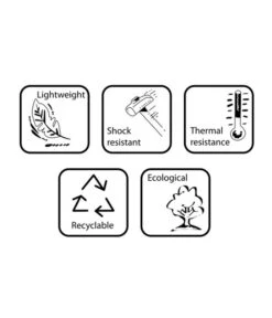 Farmet Kunststoff-Topf-Set Hydrus, Quadratisch, Grau, 2-teilig -Garten im Freien 4110102 WE DE 005 HYDRUSQuadratischerPflanzkuebel29x29x40cmhochSTEINBEIGE