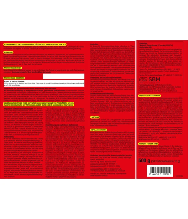 Brumolin® Ultra Rattenköder, 500 G 4 Brumolin® Ultra Rattenköder, 500 G – Bild 2