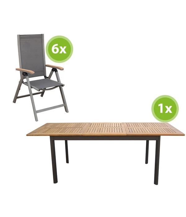 Dehner Gartenmöbelset Colmar 1, 7-teilig 3 Dehner Gartenmöbelset Colmar 1, 7-teilig