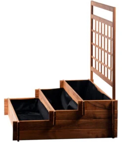 Dobar Hochbeet Peru Mit Rankspalier, Ca. B110/H115/T88 Cm -Garten im Freien 4155016 WE FS 003 DobarPflanzkastenHochbeetPerumitRankspalier