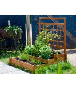 Dobar Hochbeet Peru Mit Rankspalier, Ca. B110/H115/T88 Cm -Garten im Freien 4155016 WE MO 002 DobarPflanzkastenHochbeetPerumitRankspalier