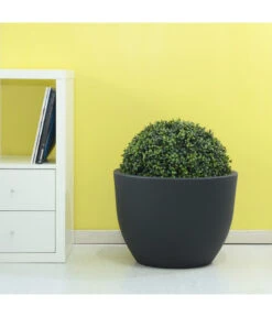 Farmet Kunststoff-Topf-Set Orione, Rund, Anthrazit, 2-teilig -Garten im Freien 4179040 WE DE 002 ORIONERunderPflanzkuebelDurchmesser50cm37cmhochDUNKELANTHRAZIT