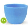 Farmet Kunststoff-Topf Orione Fluoreszierend, 2er-Set -Garten im Freien 4179982 WE FS 001 ORIONERunderPflanzkuebelDurchmesser20cm145cmhochFLUORESZIERENDSETMIT2STUECKENHELLBLAU 1