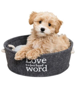 Trixie TRXIE Kuschelbett Lian 7 Trixie TRXIE Kuschelbett Lian -Garten im Freien 4192274 4192357 WE M 001 TrixieHundebettKorbLianFilz