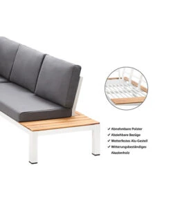 Dehner Aluminium-Lounge Malibu, 2-teilig -Garten im Freien 4209870 WE IG 001 DehnerAluLoungeMalibu