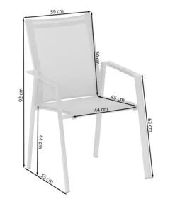 Dehner Stapelstuhl Nantes -Garten im Freien 4209920 WE FS 001 SkizzeStapelstuhlNantes