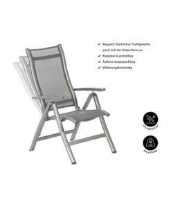 Dehner Klappsessel Chicago, Hochlehner -Garten im Freien 4210316 WE IG 001 KLAPPSESSELCHICAGO