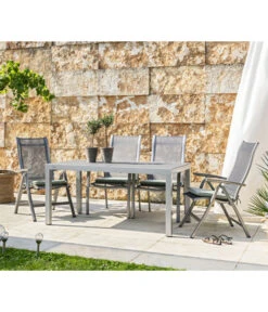 Dehner Ausziehtisch Chicago, Ca. B160-210/H74/T90 Cm -Garten im Freien 4210381 4210316 4210274 WE MO 001 DehnerGruppeChicagoNEU