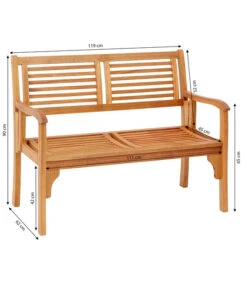 Dehner Klappbank Douglas, 2-Sitzer -Garten im Freien 4216784 WE BG 001 KlappbankDouglas