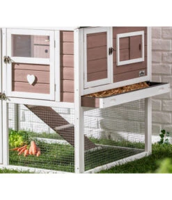 Dehner Nagerheim Happy Home Castel, Braun, Ca. B106/H108/T103 Cm -Garten im Freien 4261574 WE DE 001 Dehner NagerheimCastel