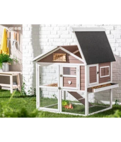 Dehner Nagerheim Happy Home Castel, Braun, Ca. B106/H108/T103 Cm -Garten im Freien 4261574 WE MO 002 Dehner NagerheimCastel