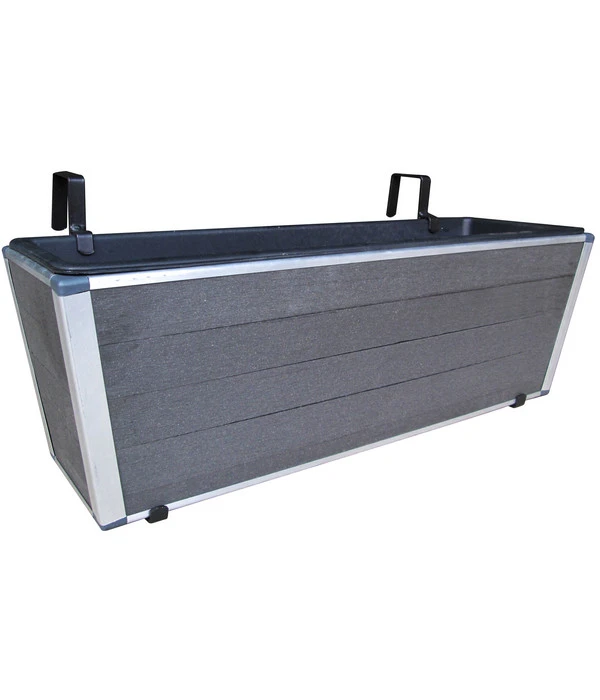 Dehner WPC-Balkonkasten, Ca. B60,5/H20,5/T19,5 Cm, Anthrazit 3 Dehner WPC-Balkonkasten, Ca. B60,5/H20,5/T19,5 Cm, Anthrazit