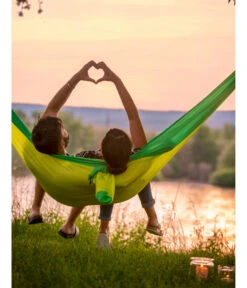 La Siesta Doppel-Reisehängematte Colibri 3.0, 350 X 190 Cm -Garten im Freien 4314670 WE MO 002 LaSiestaEinzelhaengemattePalm