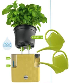 Dehner Kunststoff-Topf Mona, Eckig, Ca. B14/H14/T14 Cm -Garten im Freien 4320750 PR FS 001 KunststoffTopfMonaGiessen