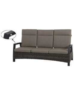Siena Garden Bank Corido, 103 X 206 X 87 Cm -Garten im Freien 4330429 WE DE 016 Sofacorido3ercharcoal