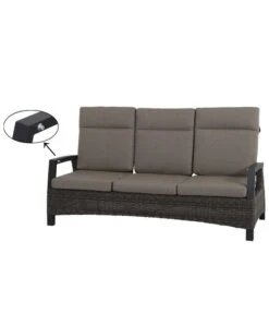 Siena Garden Bank Corido, 103 X 206 X 87 Cm -Garten im Freien 4330429 WE DE 017 Sofacorido3ercharcoal